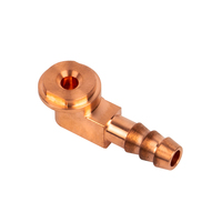 Usinage CNC 5 axes, pièces complexes en cuivre, tournage et fraisage, tolérance de 0,005 mm, précision sur mesure