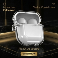 Étui transparent pour écouteurs PC pour AirPods Pro 3, antichoc, anti-rayures, anti-chute, protection intégrale, durable, léger