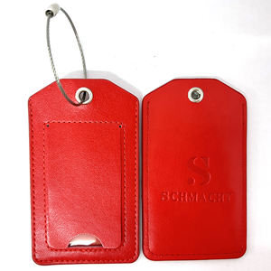 Nouveau logo gravé personnalisé pas cher promotionnel personnalisé étiquettes de voyage <span class=keywords><strong>en</strong></span> cuir PU <span class=keywords><strong>bagages</strong></span> avec boucles <span class=keywords><strong>en</strong></span> acier inoxydable - Product Image 1