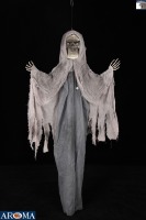 Dekorasi Hantu Gantung Animasi AROMA untuk Halloween dengan Mata Berkedip, Lengan Bergerak, dan Suara untuk Rumah Hantu, Pesta, dan Pajangan Luar Ruangan