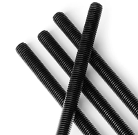 High Strength Grade 8.8/10.9/12.9 Steel MetricM12 M14 M16 M18 M20 Thread Full Thread Stud 1m Length Black Threaded Rod