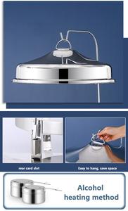 Plato de frotamiento económico de acero inoxidable de 8 litros para hoteles, restaurantes, fiestas, bodas, nueva estufa de buffet barata con tapa colgante - Product Image 5