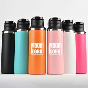 Botella de Agua Aislada de Acero Inoxidable de 500 ml con Logotipo Personalizado, Termo Deportivo de Viaje de 17 oz con Tapa Hermética - Product Image 1