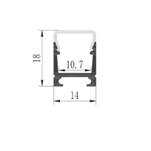 Hot bán nam châm gắn LED Nhôm hồ sơ cho siêu thị hàng hóa Kệ LED kênh cho LED Strip Lights - Product Image 3