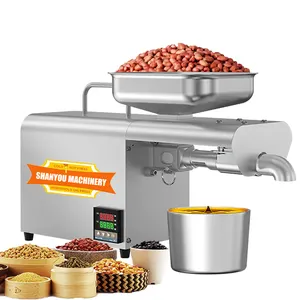 In stock supply sunflower oil extraction machine 220v automatic soybean olive coconut walnuts oil expeller oil presses