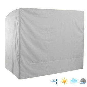 Waterproof and Dustproof 210D Oxford Cloth <b>Garden</b> <b>Swing</b> <b>Cover</b> Color-Blocked Beige and Brown Furniture <b>Covers</b> Product Category - Product Image 3