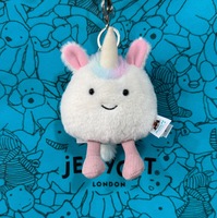 Nouveau pendentif Jellycat avec trois étiquettes complètes et sceau en acier, peluche pingouin, peluche West Highland, ours de Barcelone