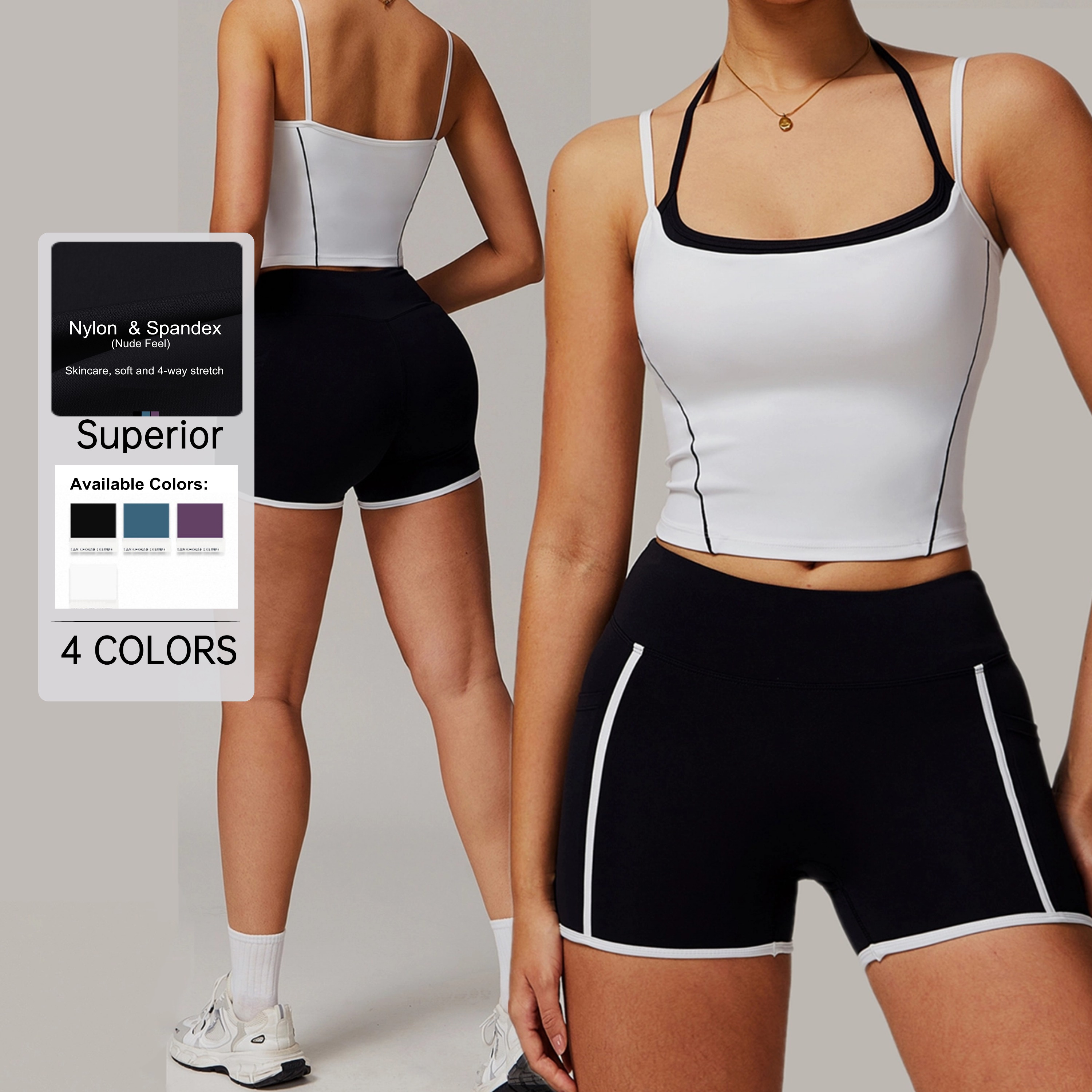 Unique Tank Top Sleeveless Built in Chest Pad Removed Straps West Women Sports Outdoor Soft Gym Fitness Yoga Bras