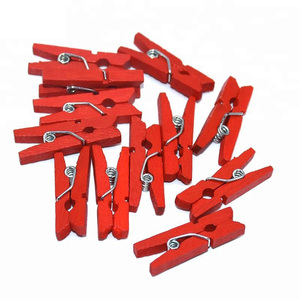 J&M <span class=keywords><strong>Mini</strong></span> Pinces <span class=keywords><strong>à</strong></span> <span class=keywords><strong>Linge</strong></span> en <span class=keywords><strong>Bois</strong></span> Couleurs Assorties 25mm (0,98 po) – Clips Décoratifs Flexibles pour Photos, Idéales pour Armoire, Salon, Vêtements et Plastique - Product Image 6