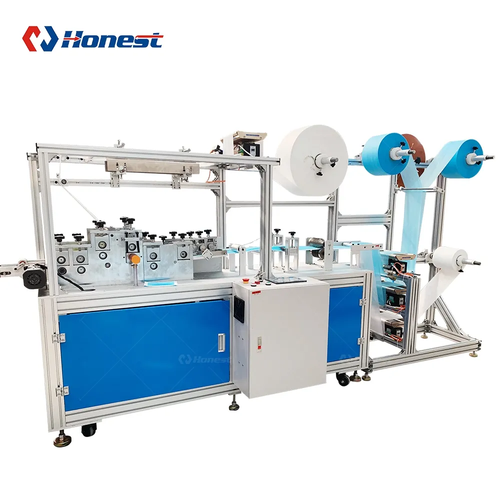 Mô Hình Mới Phẳng Đàn Hồi Mask Making Machine Phẫu Thuật Y Tế Facemask Thiết Bị