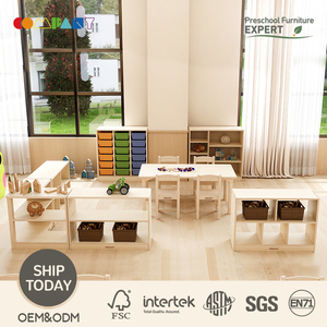 Mobili Moderni in Legno per Asili Nido: Centro di Gioco e Stoccaggio per Aule STEM Prescolari e Asili - Product Image 1