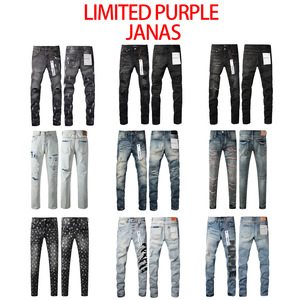 European American Trendy Brand LIMITED for Cotton <strong>Jeans</strong> Fashionable Distressed Vintage Limited Edition for <strong>Label</strong> Mid - Product Image 2