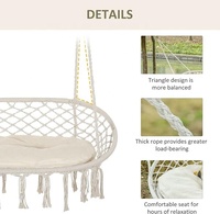 Chaise suspendue double en métal grande taille pour intérieur et extérieur – Vente chaude du fabricant
