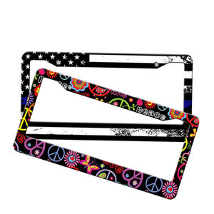 Personnalisé de haute qualité galvanoplastie 3d en plastique gaufré Usa support de plaque de voiture cadre de plaque d'immatriculation pour couverture de plaque de voiture - Product Image 5