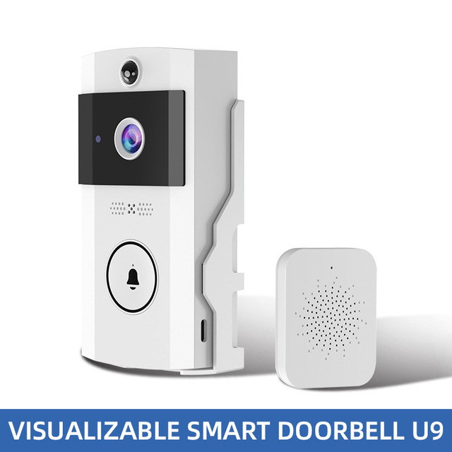 Smart Video Doorbell, 720P HD Night Vision, Battery Powered, Two-Way Audio, Motion Detection, Smart Alarm, Tuya App Control