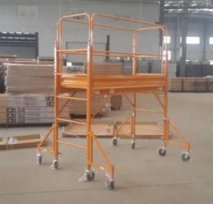 Torre per ponteggi mobili con piattaforma <span class=keywords><strong>regolabile</strong></span> da 18 piedi in acciaio multiuso in stile Baker, torre per impalcature - Product Image 4