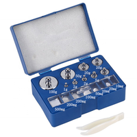 17 pièces Balance Numérique 200g Jeu de Poids D'étalonnage 10 mg-100g Pince À Épiler Pondération Outils