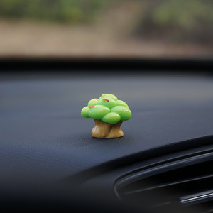 7 Figuras de Resina de Mini Árboles, Adornos Fantasía para Salpicadero de Coche, Decoración de Jardín de Hadas, Arte Decorativo Independiente - Product Image 4