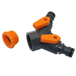塑料软管分离器<span class=keywords><strong>2</strong></span>路1/<span class=keywords><strong>2</strong></span> 3/4英寸内螺纹花园软管连接器自来水水龙头适配器带阀 - Product Image 4