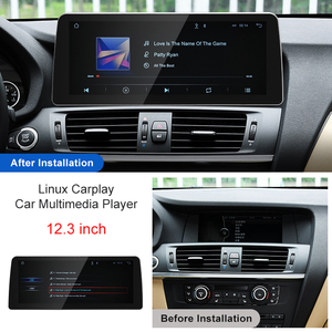 STWEI จอไร้สายขนาด 12.3 นิ้ว รองรับ AUTO CarPlay สำหรับ BMW X3 F25 X4 F26 CIC ปี 2011-2016 ระบบ Linux บลูทูธ DSP หน้าจอสัมผัส ความละเอียด 1920x720 - Product Image 3