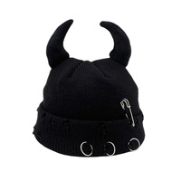 Gorro de Punto Jacquard Transpirable e Impermeable Deviruchi Ears para Otoño e Invierno, Casual, para Hombre y Mujer, para Viajes en Clima Frío