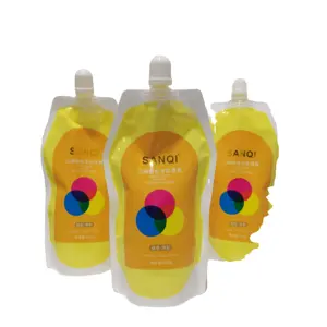 SANQI Private label Lightening cream hair dye Professional Hair no yellow bleaching cream