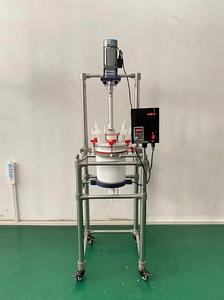 Le fournisseur de confiance propose un moteur de réacteurs d'agitation cylindrique à double couche en PTFE à haute productivité et économie d'énergie pour chauffer le bain-marie - Product Image 5