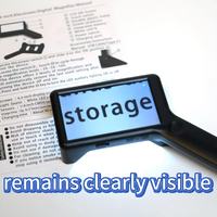 Adjustable 6X-17X Handheld LED Magnifier with 4-Inch Glass Lens for Photography & Video for Teachers' Classroom Use