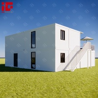 Maison conteneur détachable à 2 étages en vente à chaud Maison temporaire modulaire préfabriquée entièrement améliorée Appartement préfabriqué