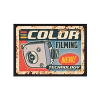Maßgefertigtes 20x30 Retro Eisen-Logo Film-Wandmetallposter UV-Druck Chinesische Neujahrsdekoration