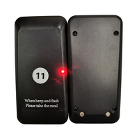Café Dessert Bar Queue Pagination Square Beeper Pas de vibration 1 Base 16 Buzzers Système d'appel de serveur sans fil Téléavertisseurs pour restaurant
