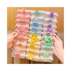 ยางรัด<span class=keywords><strong>ผม</strong></span>เด็กสไตล์เกาหลี, อุปกรณ์เสริม<span class=keywords><strong>ผม</strong></span>การ์ตูนสีพาสเทลยืดหยุ่นสำหรับเด็กสีลูกกวาดน่ารักผูกผมดีไซน์แบบ popping - Product Image 2