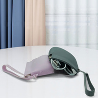 Boîte de rangement portable en silicone pour voyage, avec clip à ressort, design moderne et minimaliste, pour aligneurs et gouttières transparentes, certifiée ISO