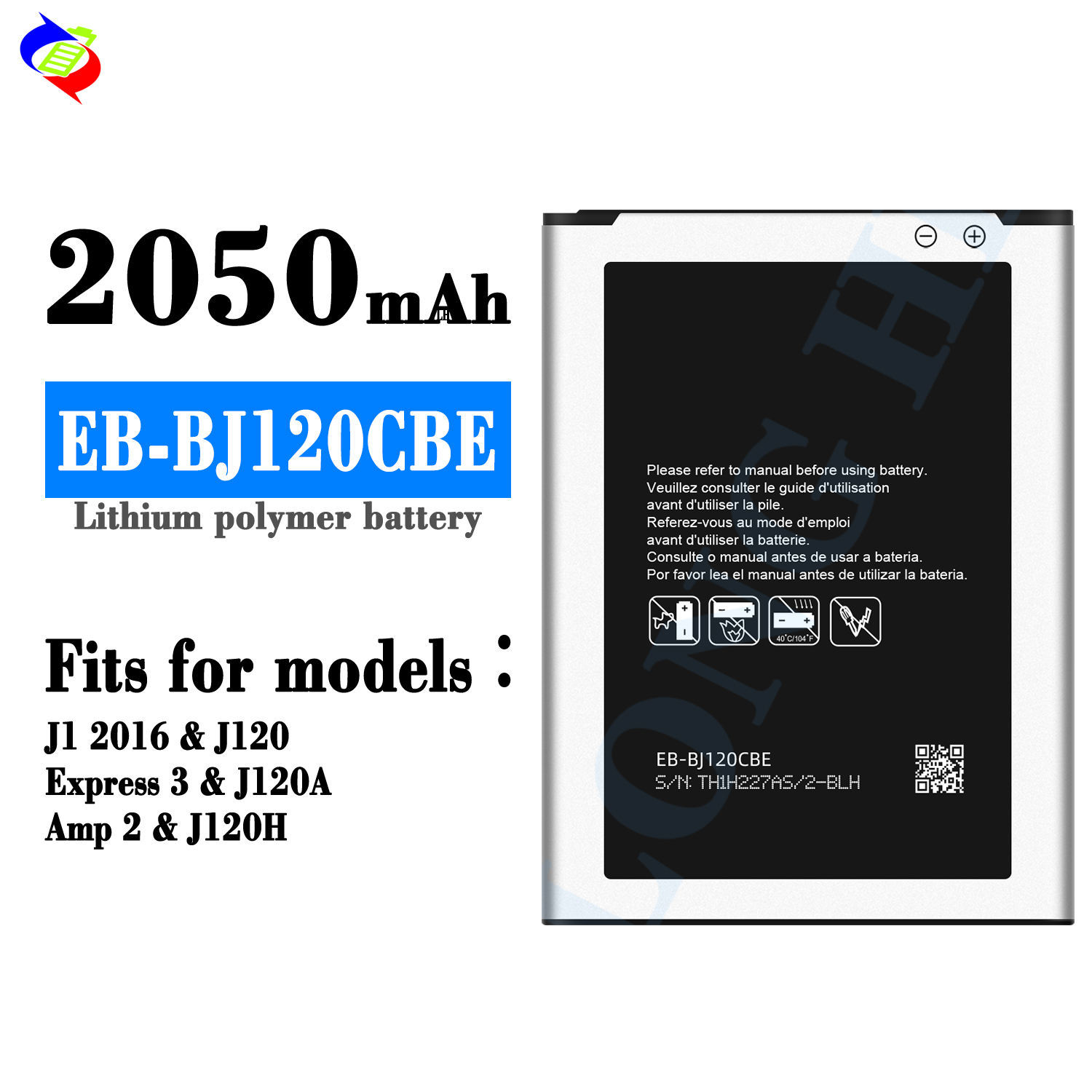 High Quality EB-BJ120CBE Battery for Samsung Galaxy J1 2016