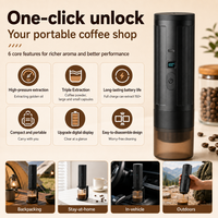 Machine à expresso rechargeable 3-en-1 Kingze OEM, cafetière à capsules portable pour le camping, les voyages et la voiture