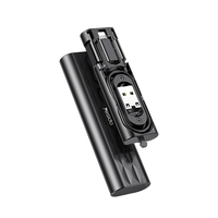 Nouveau Câble de Charge Multifonction 6-en-1 avec Support Téléphone Magnétique, Câble USB OTG, Adaptateur Carte et Boîte de Rangement