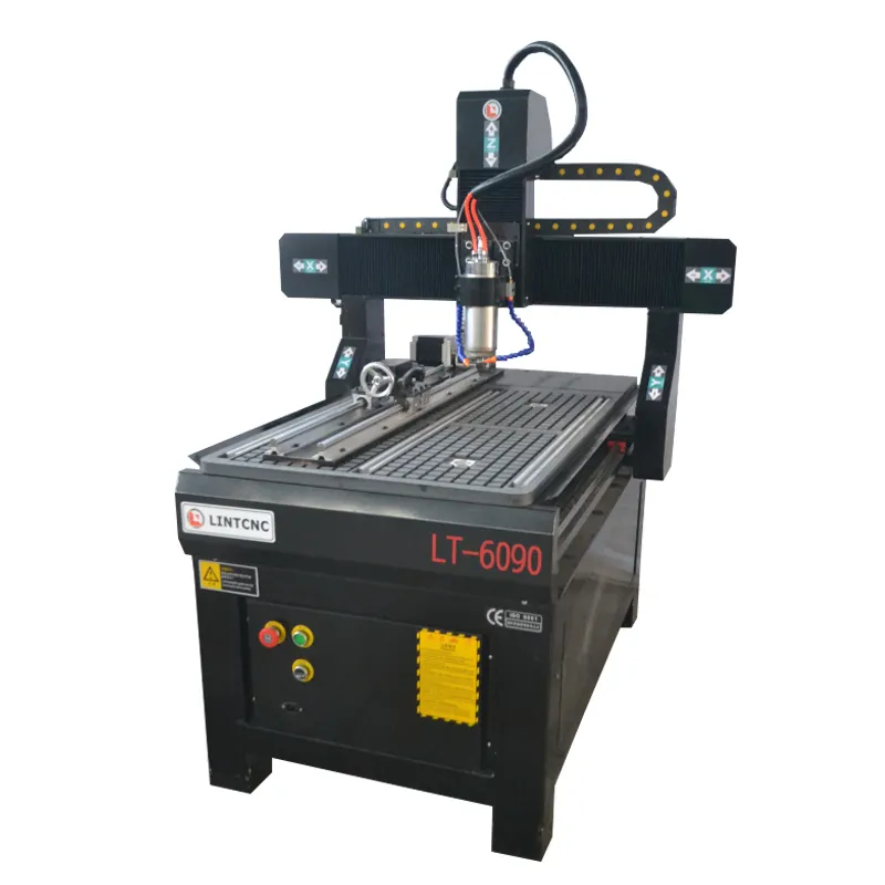 Multiuso mini pubblicità serie LT-6090 cnc macchina! Cina 4 assi di legno del router di cnc/router di cnc per la vendita