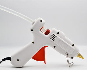 25W 화이트 수제 작은 접착제 총 가정용 핫멜트 접착제 플라스틱 종이 금속 유리 목재 전력 단일 산업용 사용 - Product Image 1