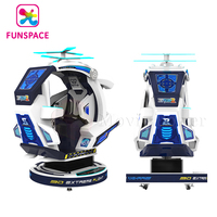 Simulateur de vol 3D extrême, machine de jeu d'arcade d'avion à monnayeur pour centres de divertissement - Son et éclairage réalistes