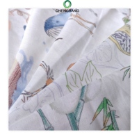Tissu en mousseline de coton de bambou double gaze 40S, doux et respirant, pour couverture de bébé, emmailloteuse, pyjama, vêtements pour nourrissons et textiles de maison