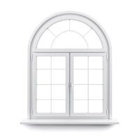 Ventanas de Aluminio con Marco Arqueado de Nuevo Diseño, Ventanas Abatibles de Madera y Aluminio
