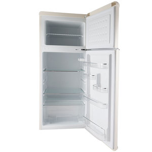Réfrigérateur vintage rétro à double porte en acier inoxydable 219L personnalisable, idéal pour la maison - Offre spéciale - Product Image 2