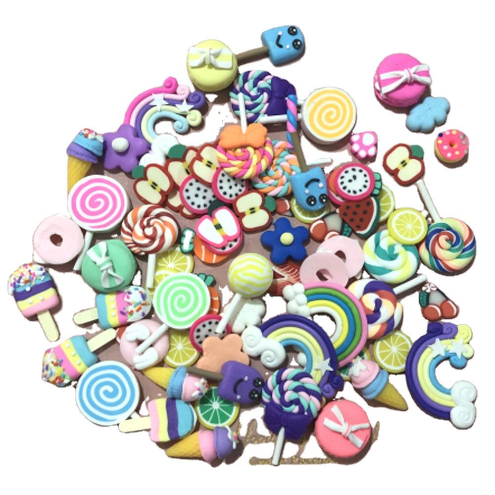 Wholesale Mixed Design Polymer Clay Beads for DIY Crafts