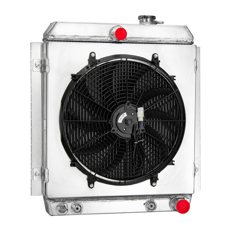 GTGMOTO 4 Row Radiator with Shroud