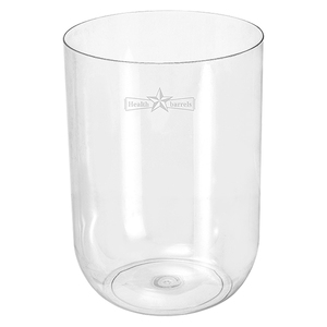 Younai Hot Sale Transparent Large Waste Paper Basket Cylinder Without Lid Plastic Trash Can