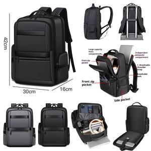 Mochila de ocio y negocios de gran capacidad al por mayor, bolsa de viaje Oxford, mochila impermeable para ordenador portátil, logotipo personalizado, regalo de Navidad para hombre - Product Image 1