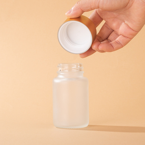 Botella <span class=keywords><strong>de</strong></span> Vidrio Personalizada con Cápsulas, Recargable, Contenedor <span class=keywords><strong>de</strong></span> Pastillas Vacío, Organizador <span class=keywords><strong>de</strong></span> Medicamentos Sellado con Tapa Profunda para Suplementos para la Salud - Product Image 6