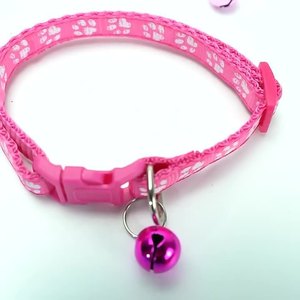 Cat <b>Collar</b> With Bell Adjustable Size For Pets Cartoon Style All Seasons Medium Breed - Product Image 4