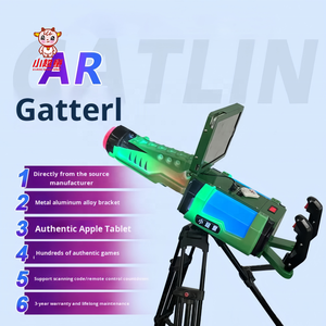 ปืนเกม AR Gatling 3D สำหรับเด็ก, เครื่องยิง <span class=keywords><strong>VR</strong></span> คอนโซลยิงติดถนนร้านอินเทอร์เน็ตคนดังอุปกรณ์สนุกสำหรับบ้าน - Product Image 2