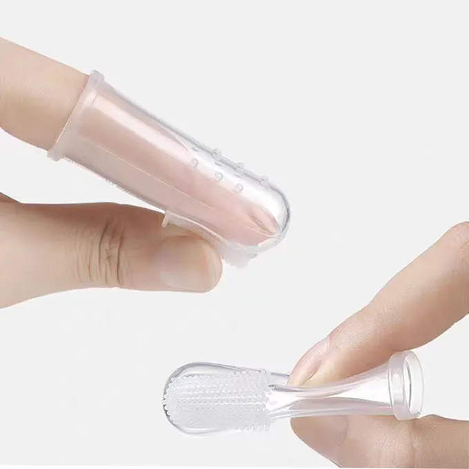 2023 Idéias de Novos Produtos Dentição Sensorial Soft Toothbrush Finger Toothbrush Silicone Crianças Toddlers baby silicone toothbrush